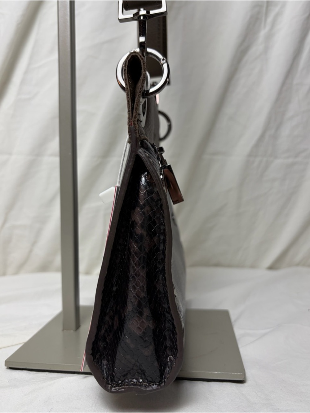 NWT Hammitt Tony Small Crossbody | Black Snakeskin Embossed Leather - Picture 6 of 11